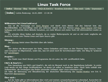 Tablet Screenshot of linuxtaskforce.de